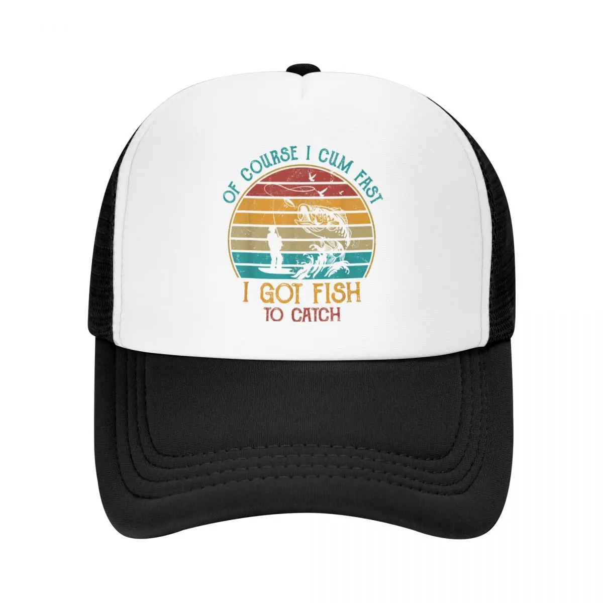 

Of Course I Cum Fast I Got Fish To Catch Trucker Hat Outdoor Adjustable Fisherman Fishing Baseball Cap Autumn Snapback Caps