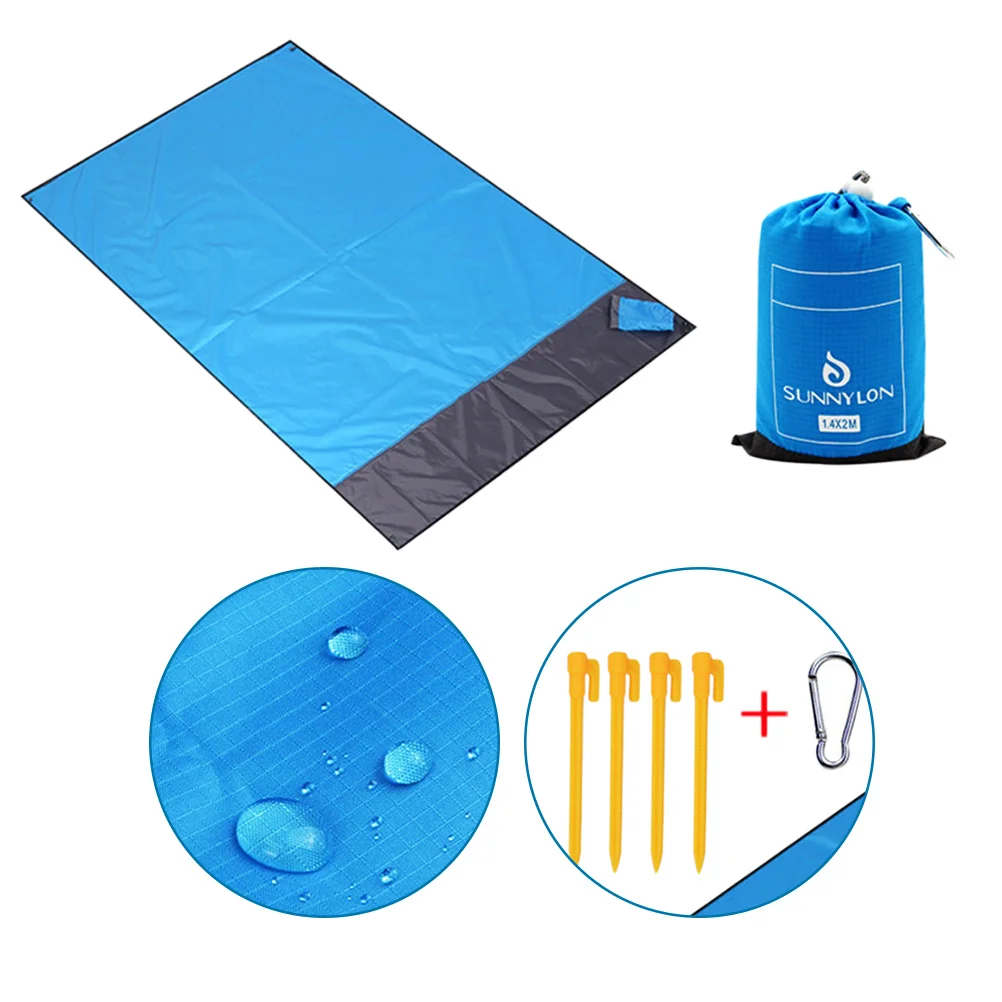 

1pc 140x200cm Beach Blanket Portable Lightweight Sandproof Picnic Blanket Picnic Mat for Camping Hiking Camping equipment