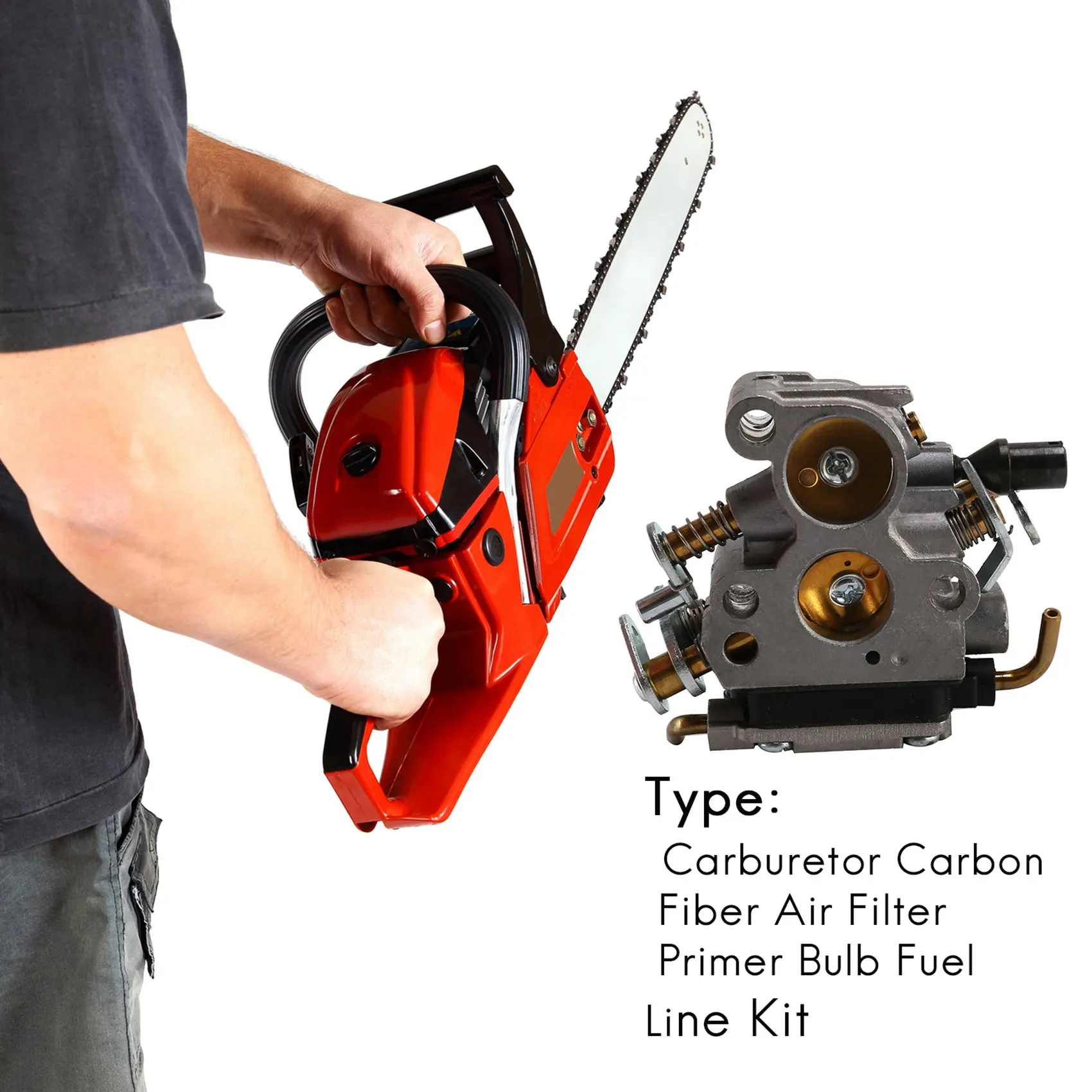 Карбюратор воздушный фильтр лампа комплект топливной трубки для McCulloch CS380 CS340 CS 340