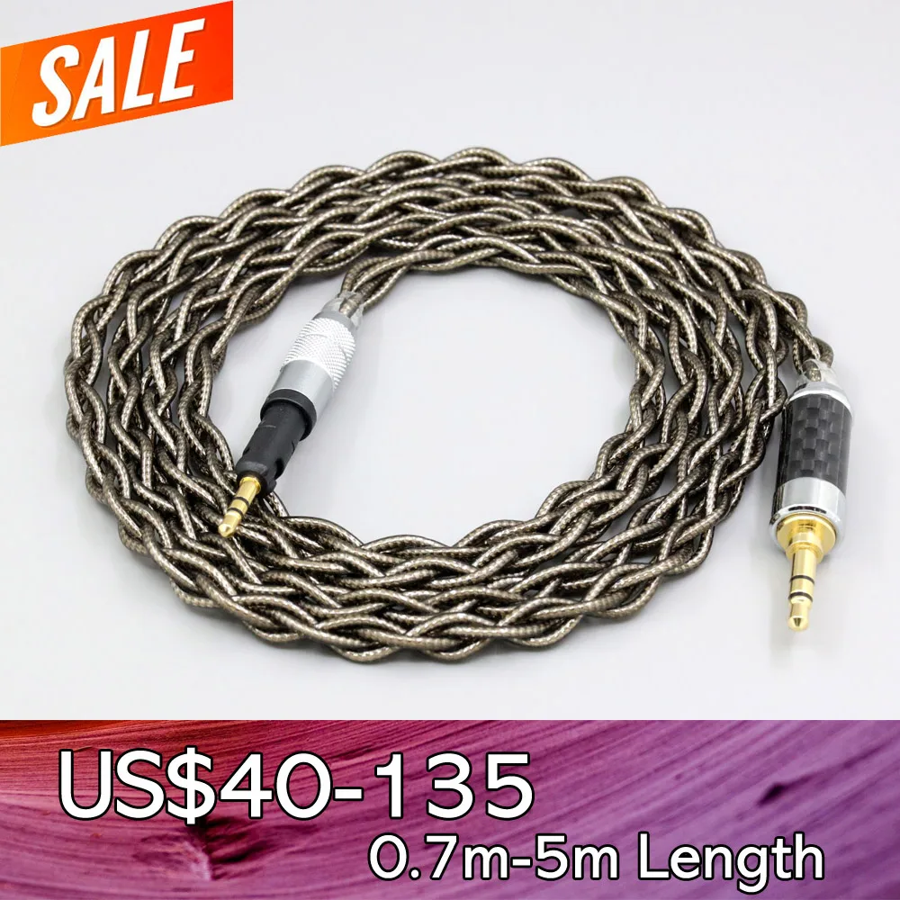 

99% Pure Silver Palladium + Graphene Gold Earphone Shield Cable For Audio Technica ATH-M50x ATH-M40x ATH-M70x ATH-M60x LN008230