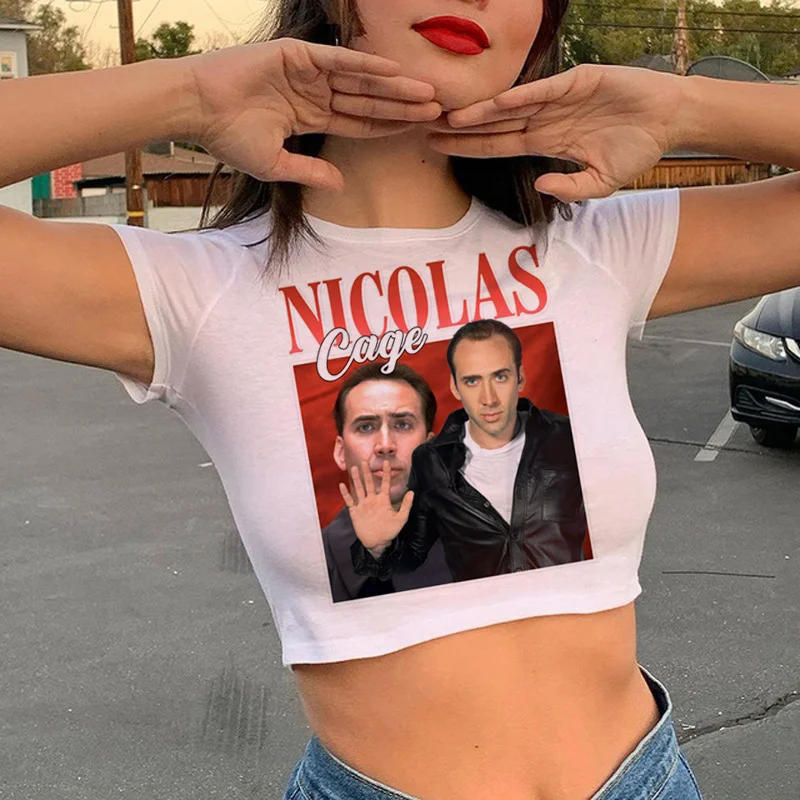 Футболка женская с графическим принтом в стиле Харадзюку