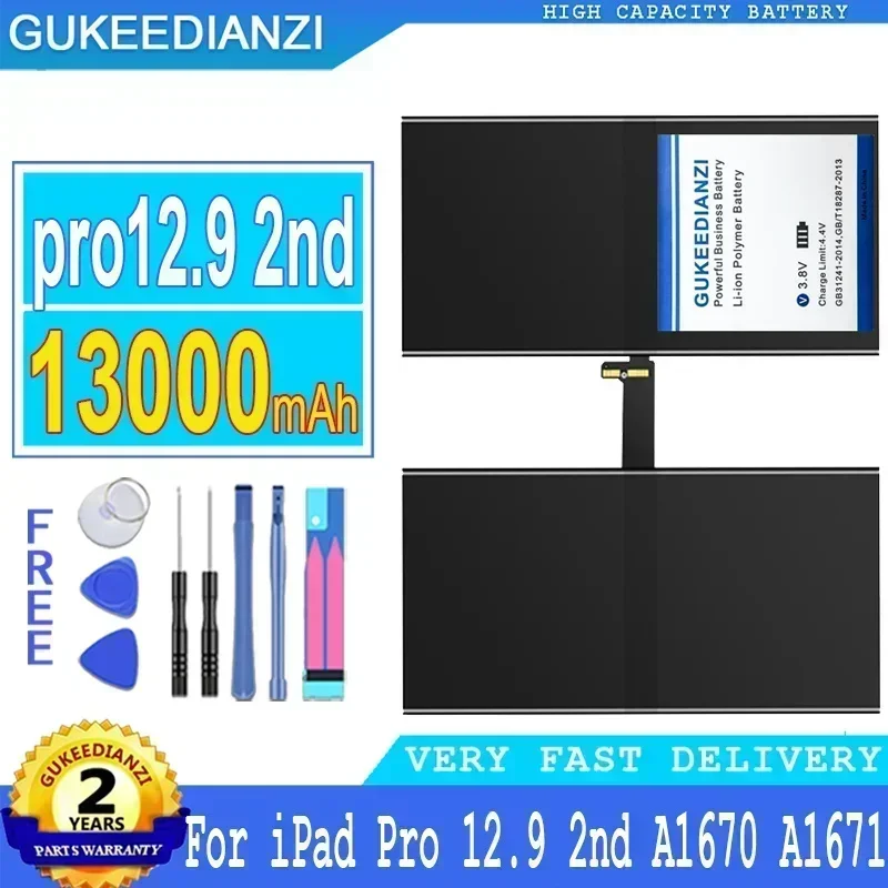 Аккумулятор для iPad Pro 12.9 2nd A1670 A1671 A1821 Pro12.9 pro12.9 13000 мАч высокой емкости