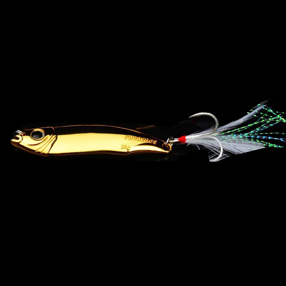 

Metal Fishing Lures Spinner Sequins Bait Hard Baits Blood Trough Feather Hook Fishing Equipments Accessories Equipments