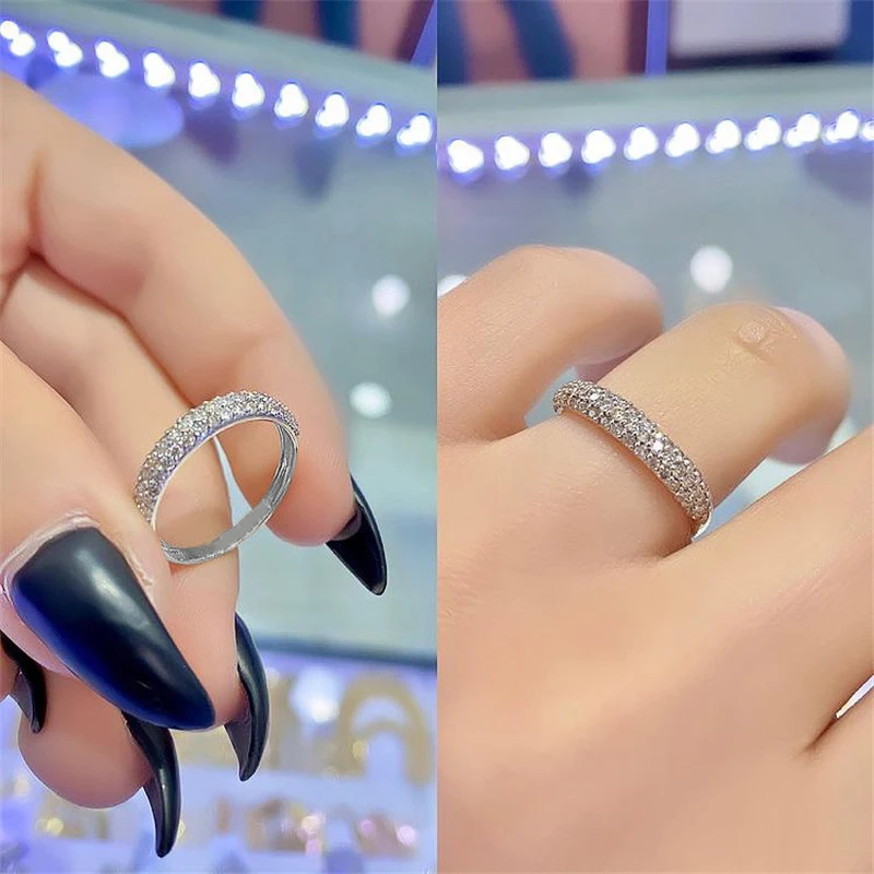 

New Fashion Wedding Bands Women's Finger Ring Simple Versatile Design Daily Wear Party Statement Accessories Jewelry Gift Hot