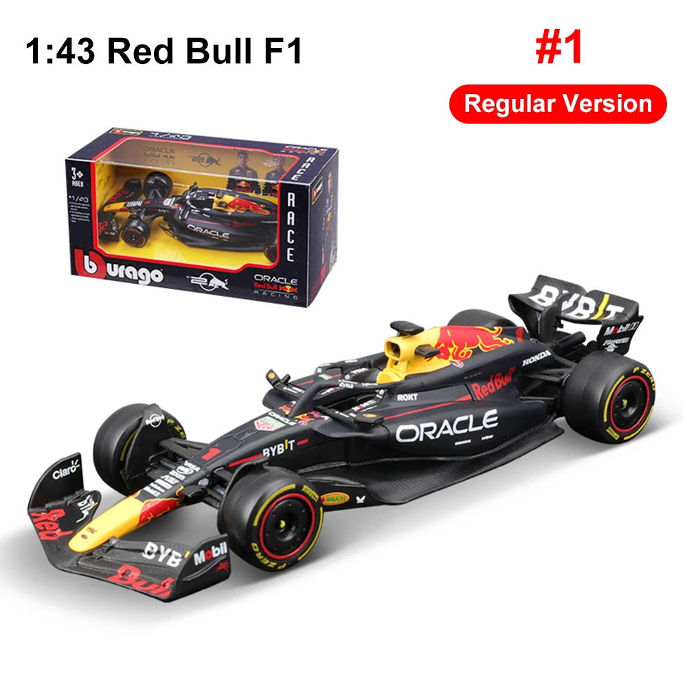 Bburago New 2024 1:43 Red Bull Ferrari F1 # 1 11 Миниатюрные гоночные модели из сплава игрушки