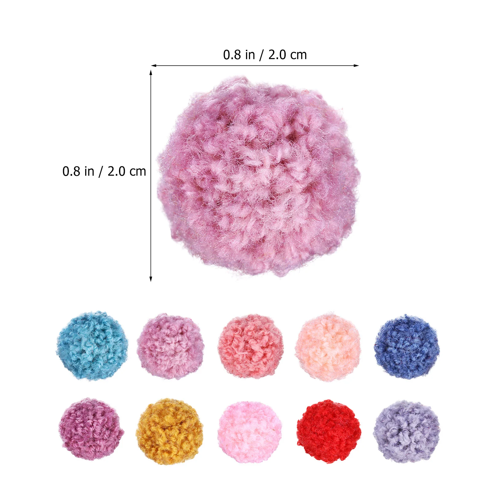 200 шт. красочные помпоны шарики пушистые плюшевые помпон аксессуары для