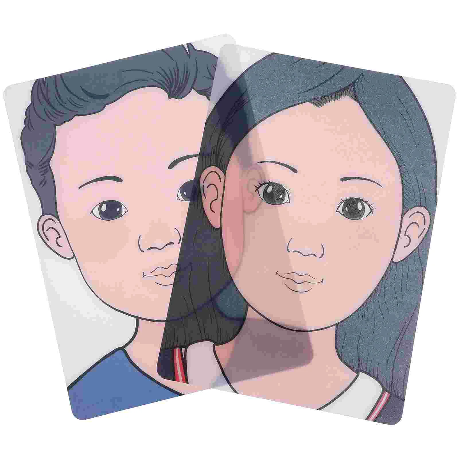 2 шт. доска для практики макияжа трафареты начинающих лица пластиковый шаблон