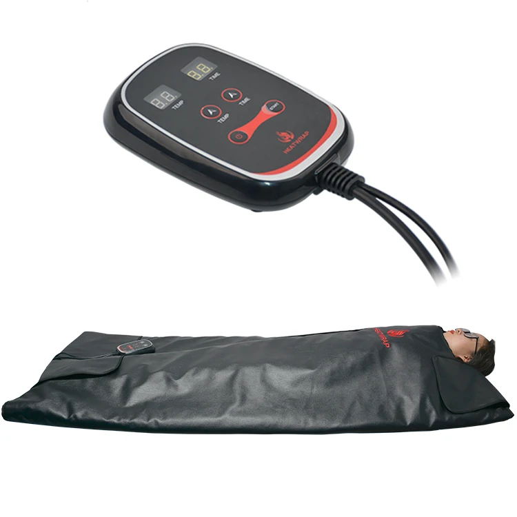 

Professional Sauna Blanket Infrared Detox Zone 1 Black Far fir infra red thermal Sauna heating Blanket home low emf portable