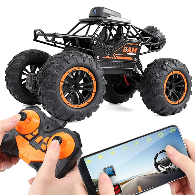 

1/18 Rc Car Hd Camera App Control Wifi Buggy All Terrain 4X4 Off Road Vehicle Electric Trucks Toys for Boys Climbing Car