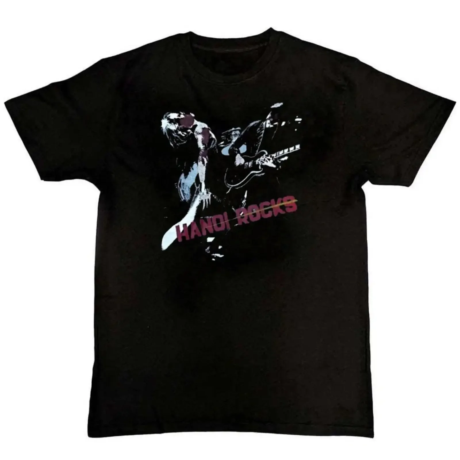 Фото Мужская футболка с принтом группы Hanoi Rocks, размеры S, M, L, XL, 2XL, 3XL, 4XL, винтажная, мягкая, стильная, универсальная, с графическим принтом, повседневная, модная. №1