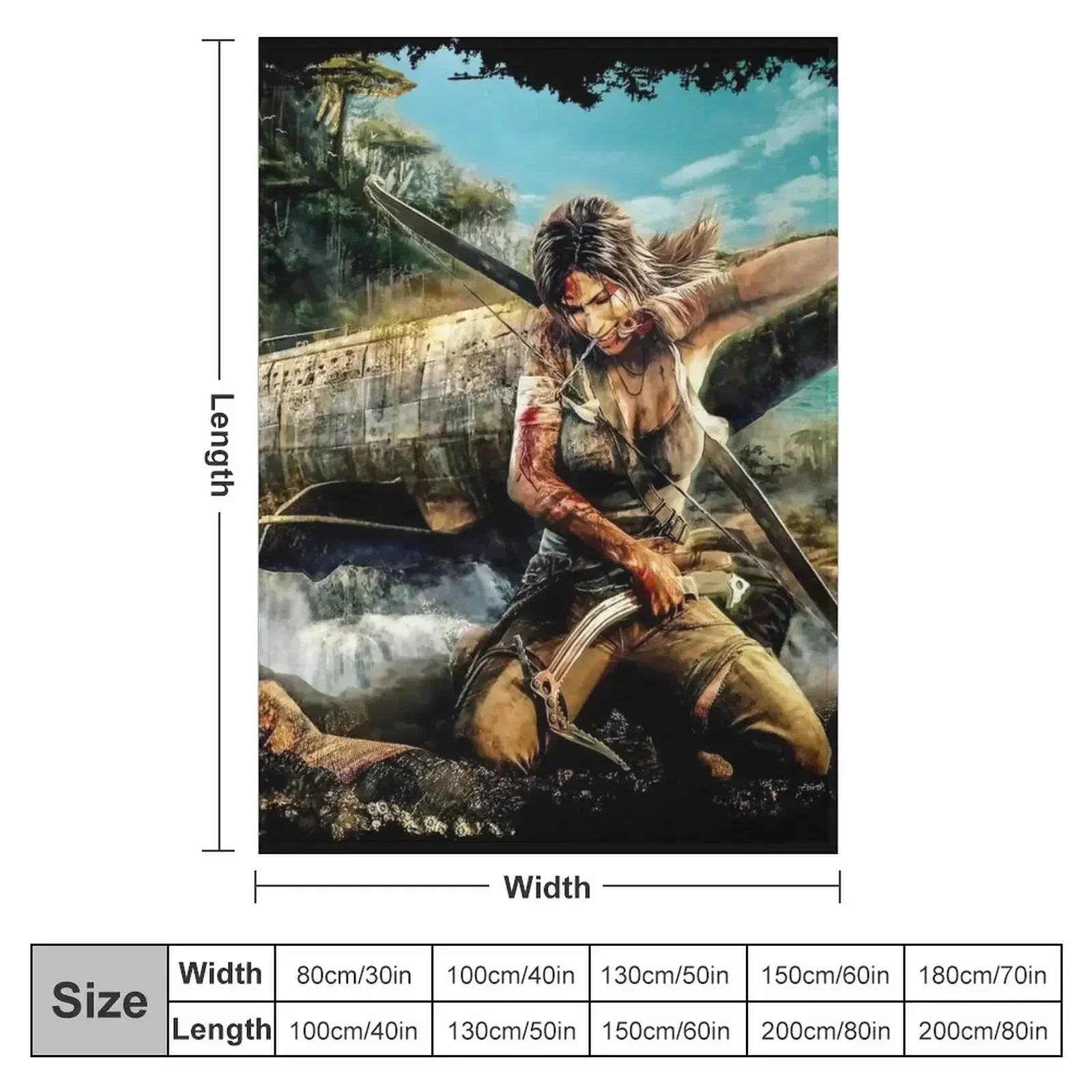 Одеяло Lara Croft Tomb Raider 8K роскошные рождественские подарки летние одеяла