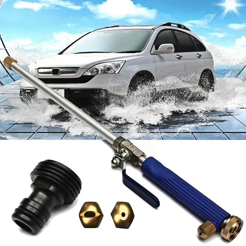 

Portable High Pressure Water Gun Extendable Washer Sprayer with 2 Water Hose Nozzle for Garden Hose Foam Cannon Car Washing