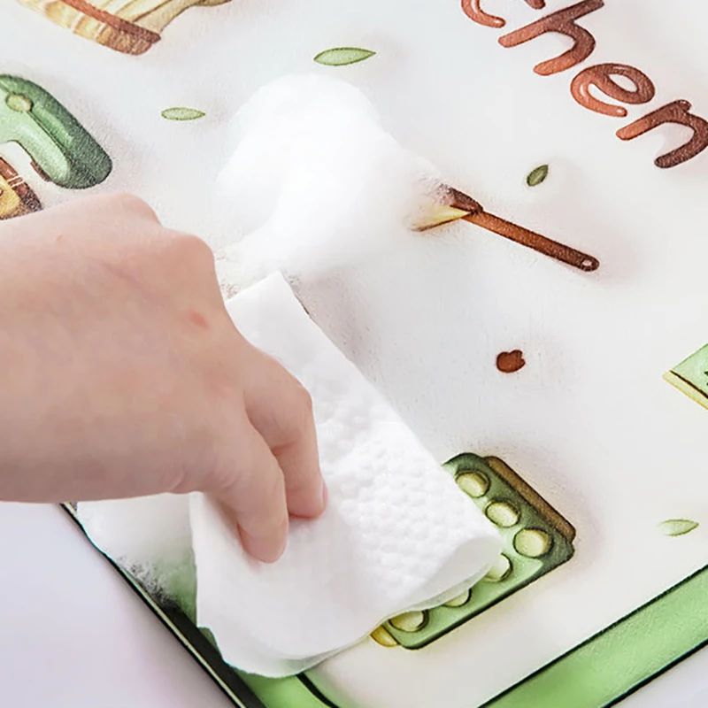 Трехмерный кухонный коврик для стола с расширительным цветком дренажный