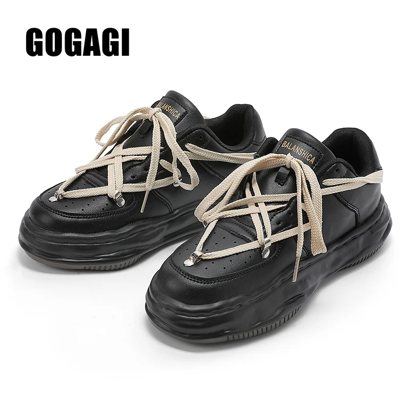 

2022 Spring New Couples Niche Moral Training Shoes Retro Casual Shoes Unisex Street Skateboard Shoes Thick-soled Men's Shoes