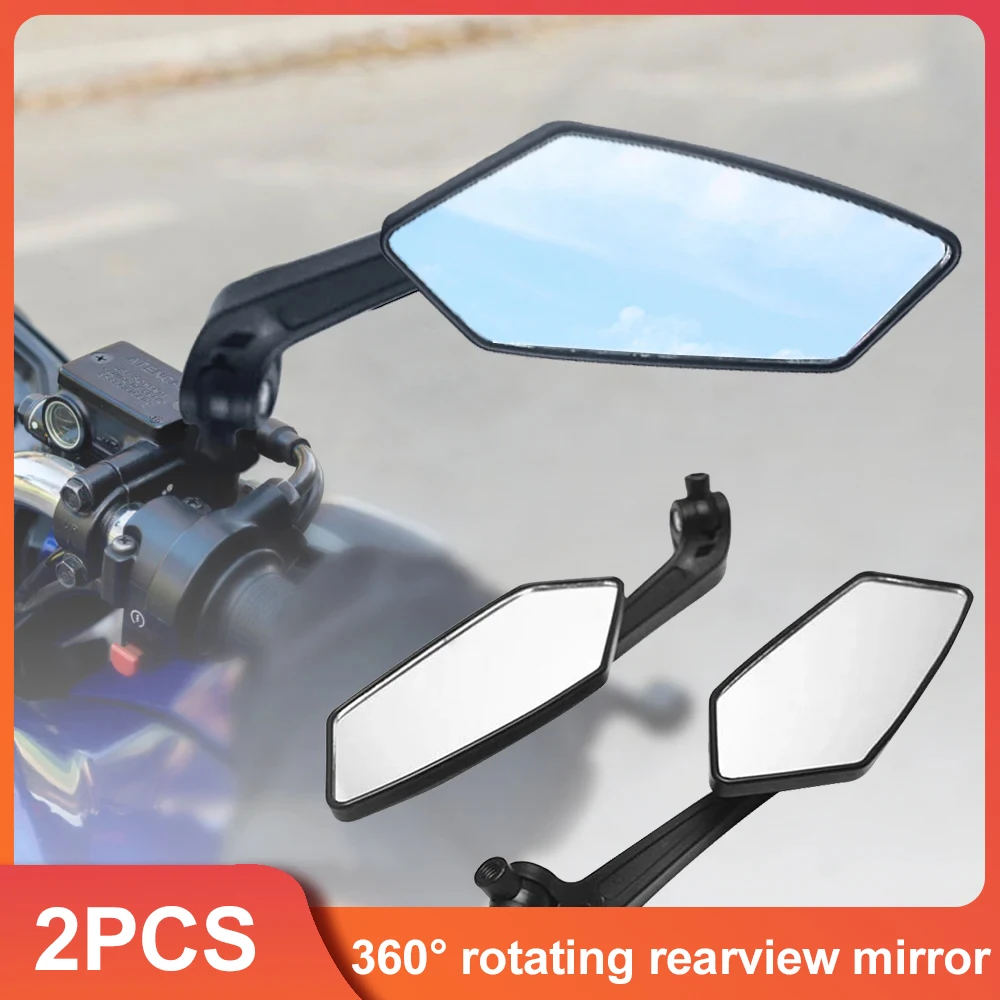 2 шт. выпуклое мотоциклетное зеркало заднего вида 8 мм 10