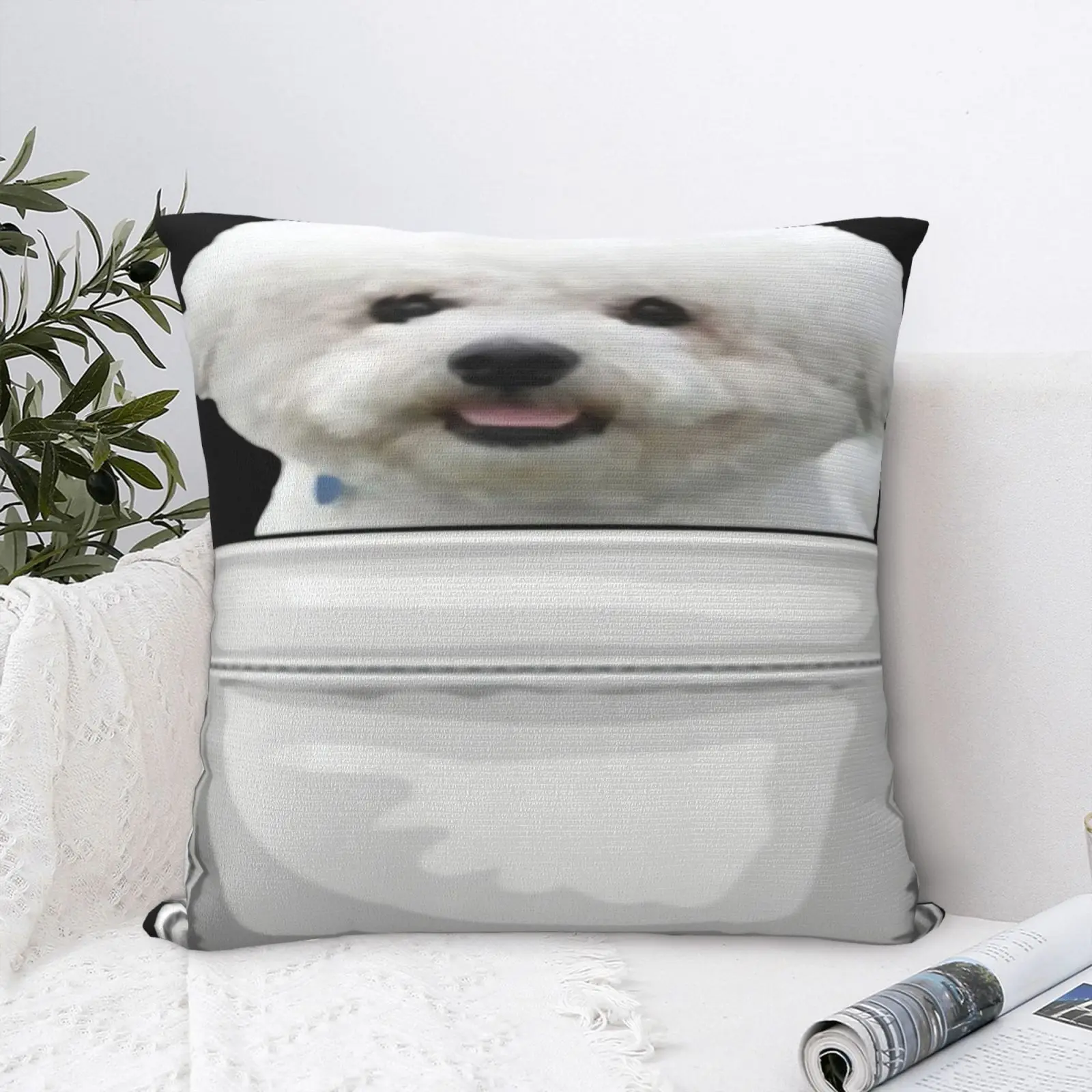 

Bichon Frise, щенок, собака в вашей подушке, чехол, декоративная подушка, наволочка, подушка, декоративные подушки для дивана, диванная подушка, че...