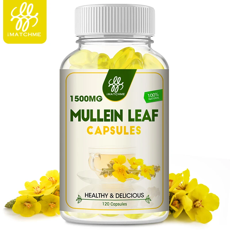 

iMATCHME Mullein Leaf Capsules For Lung Cleansing & Detox Clearance Respiratory Health Support Better Sleep Vegetarian