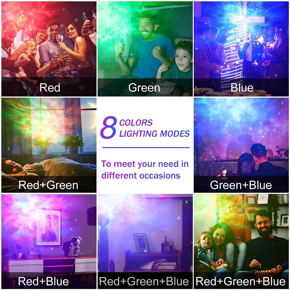 rodanny astronaut galaxy projector light starry sky night lamp led light with home bedroom party decoration gift free global shipping