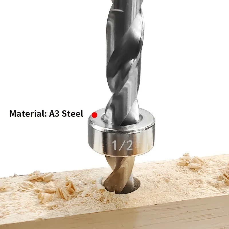 Набор ограничителей для сверления стопорные кольца из стали A3 дрели Глубина