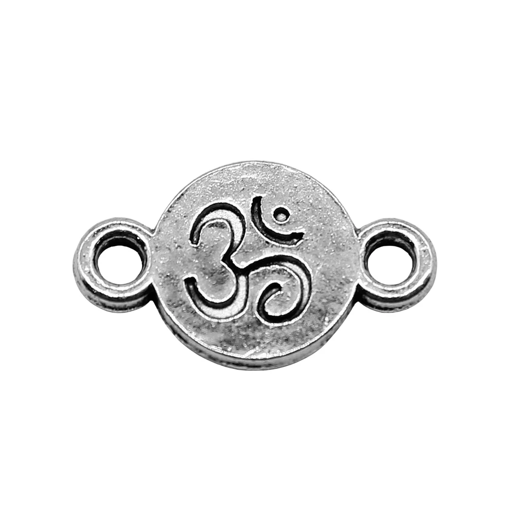 10 шт./партия круглые шармы-соединители для ювелирных изделий
