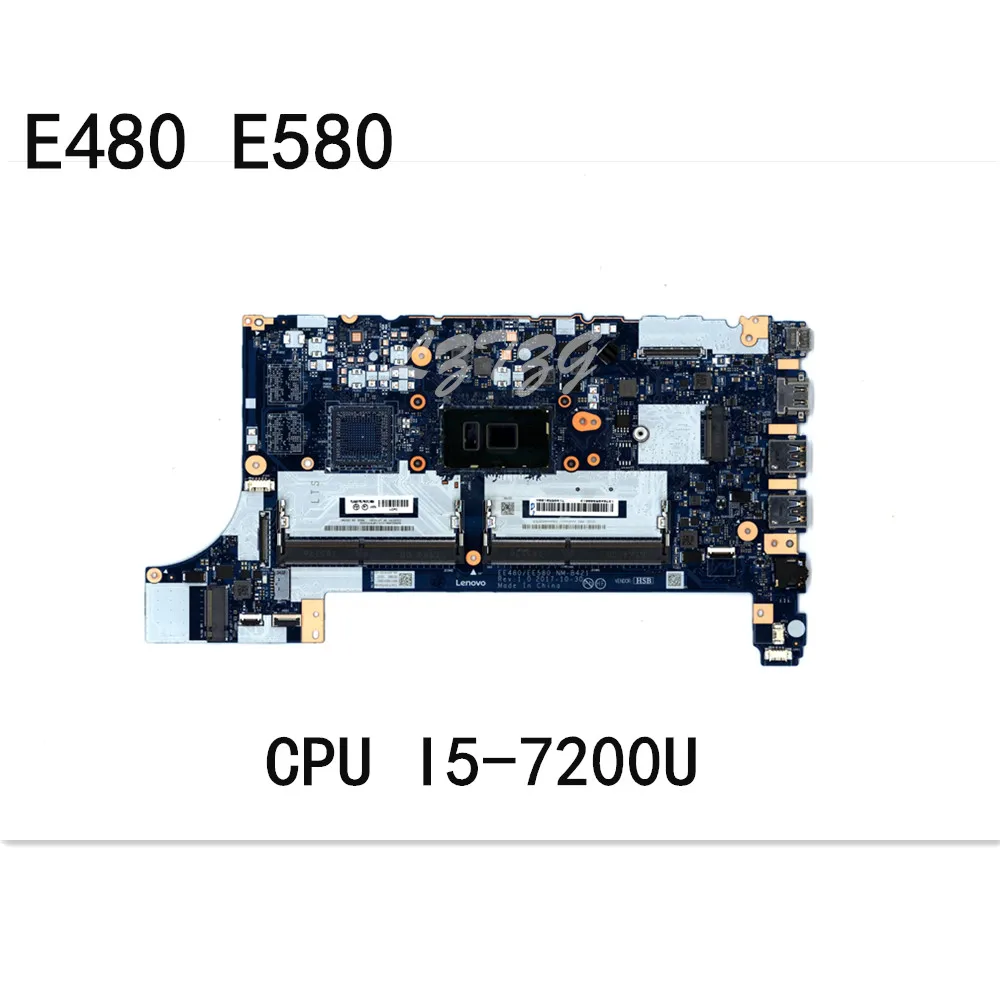 

Оригинальная материнская плата для ноутбука Lenovo ThinkPad E480 E580, материнская плата, центральный процессор, модель FRU 01LW904 01LW183