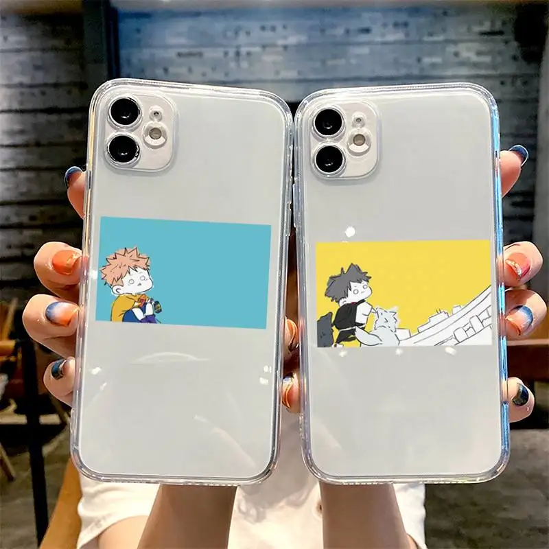 

Jujutsu Kaisen cute Phone Case For iphone 13 12 11 8 7 plus mini x xs xr pro max Transparent soft