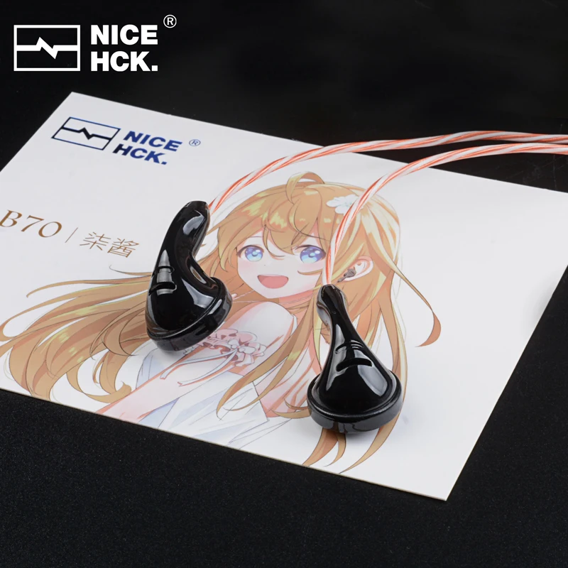 NiceHCK B70 3 5/4 4 мм штекер с яркой поверхностью IEM Hi-Fi микрофон наушники-вкладыши 14 8