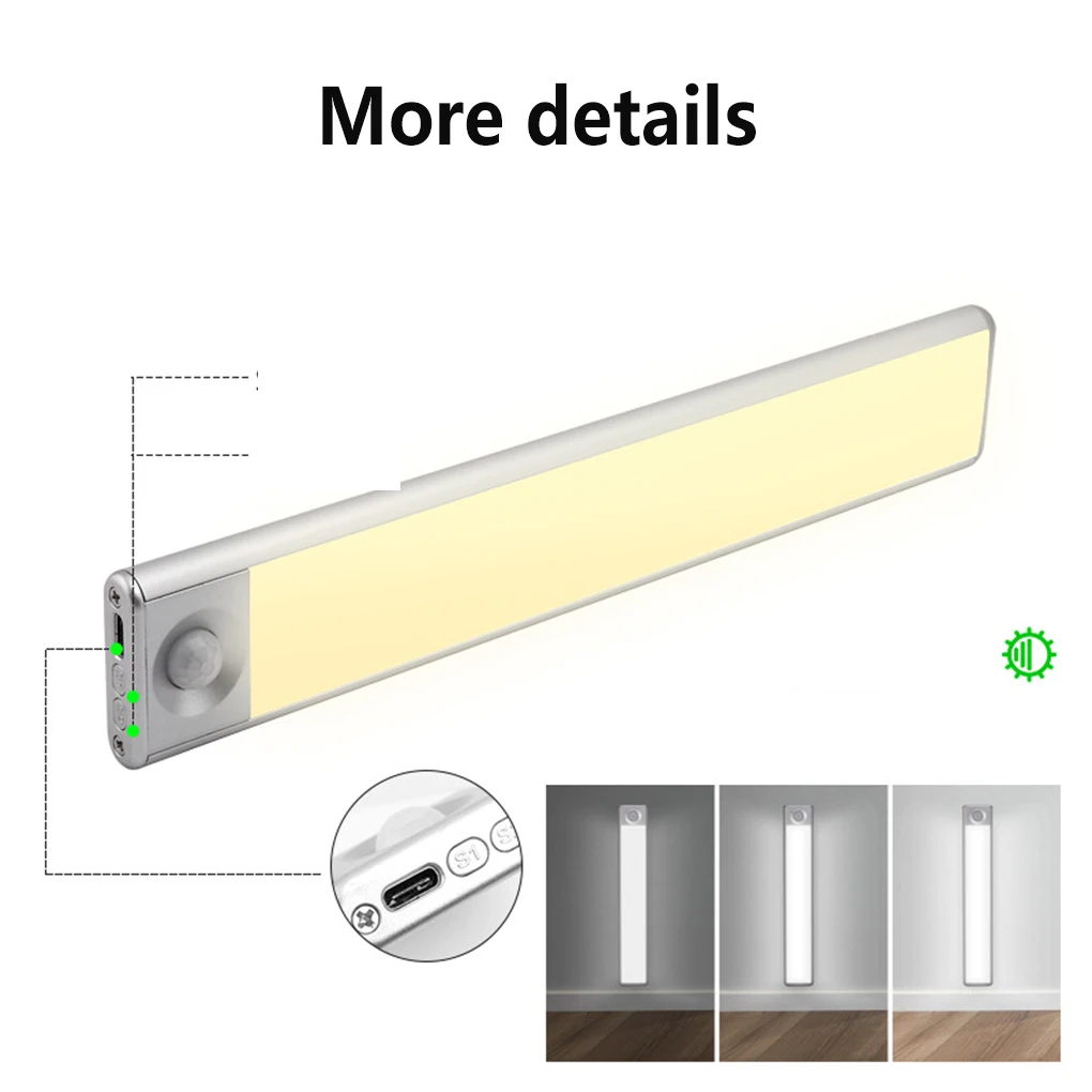 

Cabinet Sensor Light Bar Lamp Wireless Night-light Closet