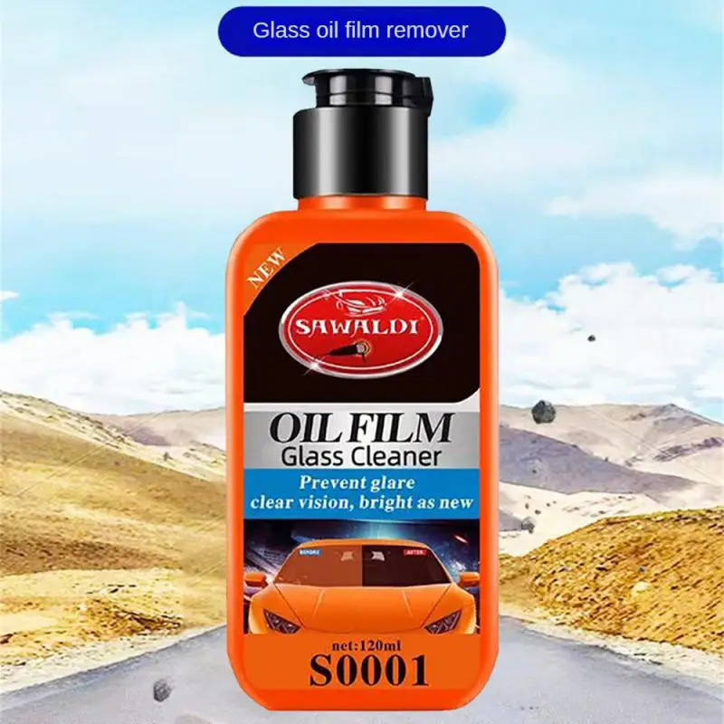 

120ml Auto Car Glass Polishing Glass Oil Film Removing Paste Clean Polish Paste for Bathroom Window Front Windshield Agent Tools