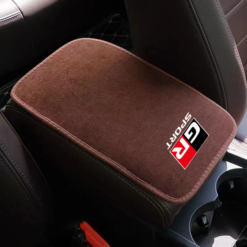 

Suede Leather Armrest Mat Arm Rest Protection Cushion Auto Armrests For Toyota GR Sport RAV4 C-HR Gazoo Racing Mirai Avensis