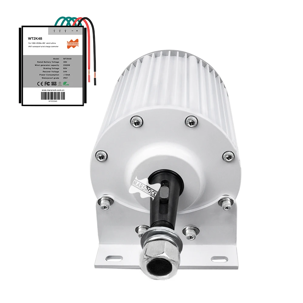 

2000W 24/48/96V Three-phase permanent magnet synchronous AC generator for wind turbine use generate electricity