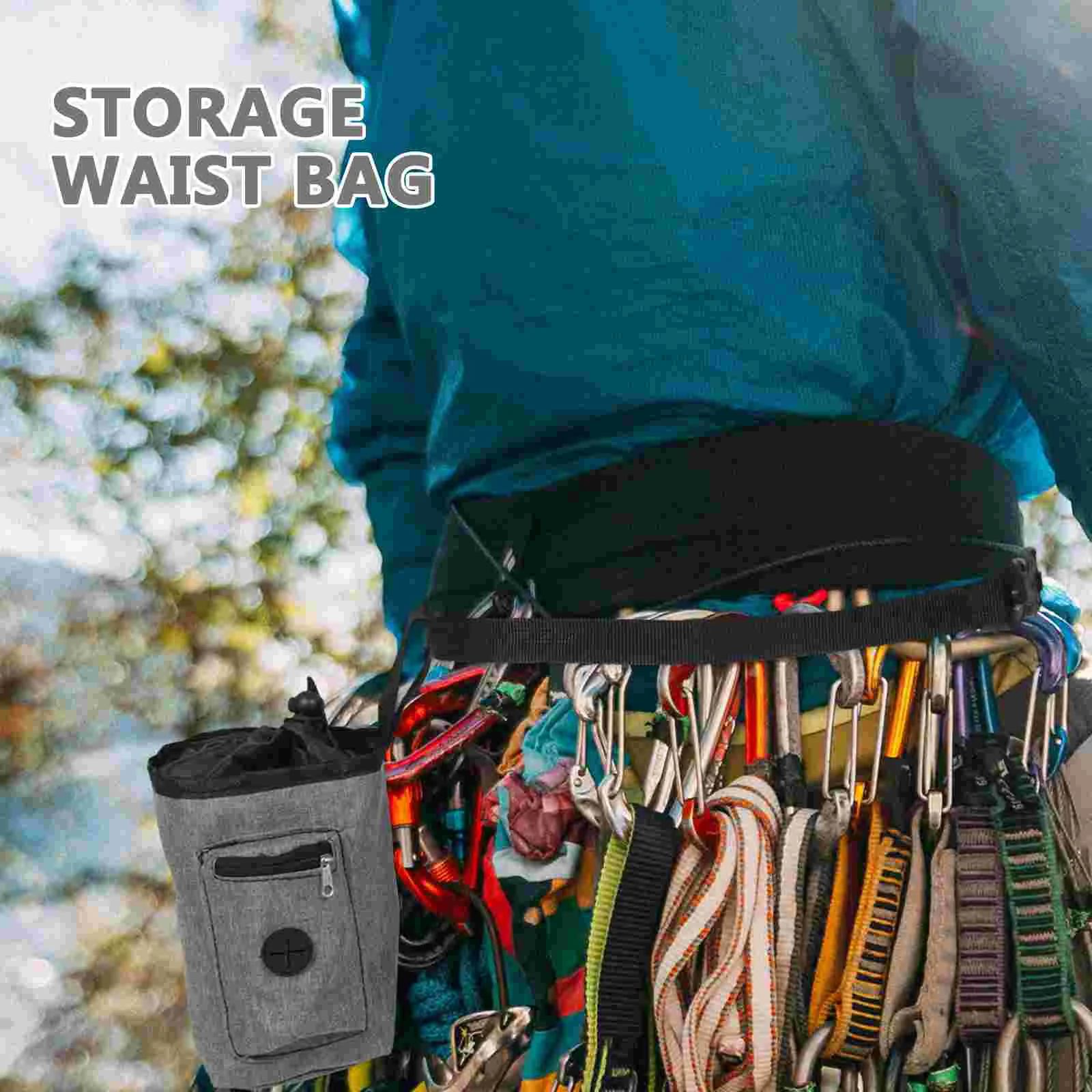 Ведро для мела скалолазание противоскользящая сумка порошка серая ткань Оксфорд