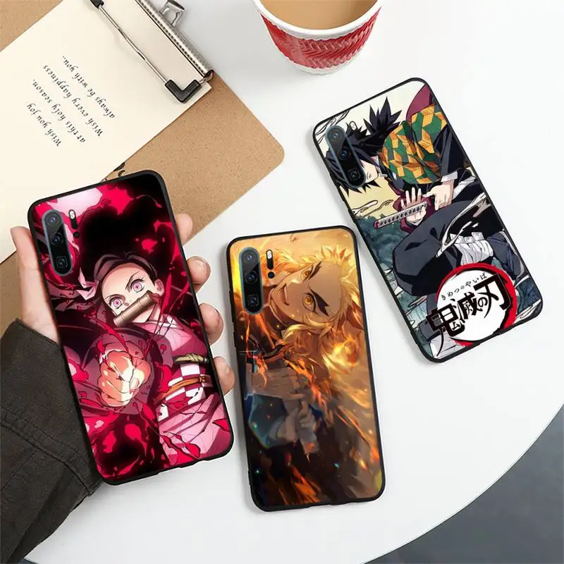 

Kimetsu no yaiba anime Phone Case For Huawei honor Mate 10 20 30 40 i 9 8 pro x Lite P smart 2019 Y5 2018 nova 5t
