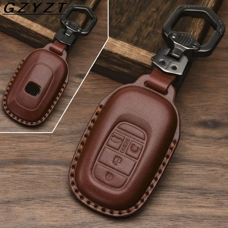 

Genuine Leather Car Key Case Cover for Honda Civic 2022 Key Chains