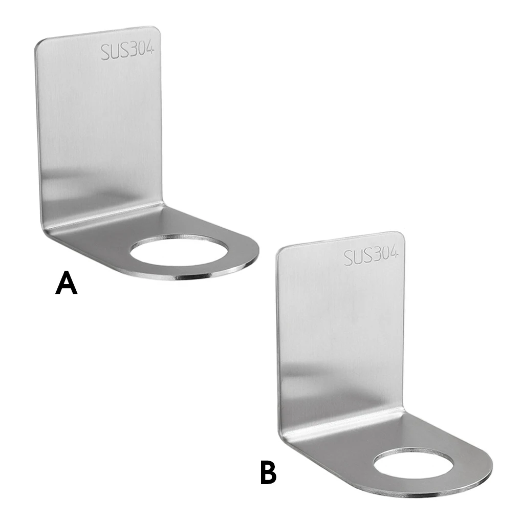 

Stainless Steel Shower Gel Bottle Rack Hook Bathroom Hand Washing Gels Holder Home Use Wall-mounted Large Hole