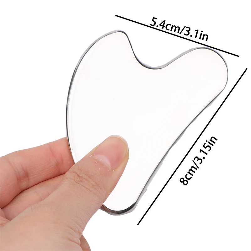 Массажер гуаша из нержавеющей стали для лица и шеи