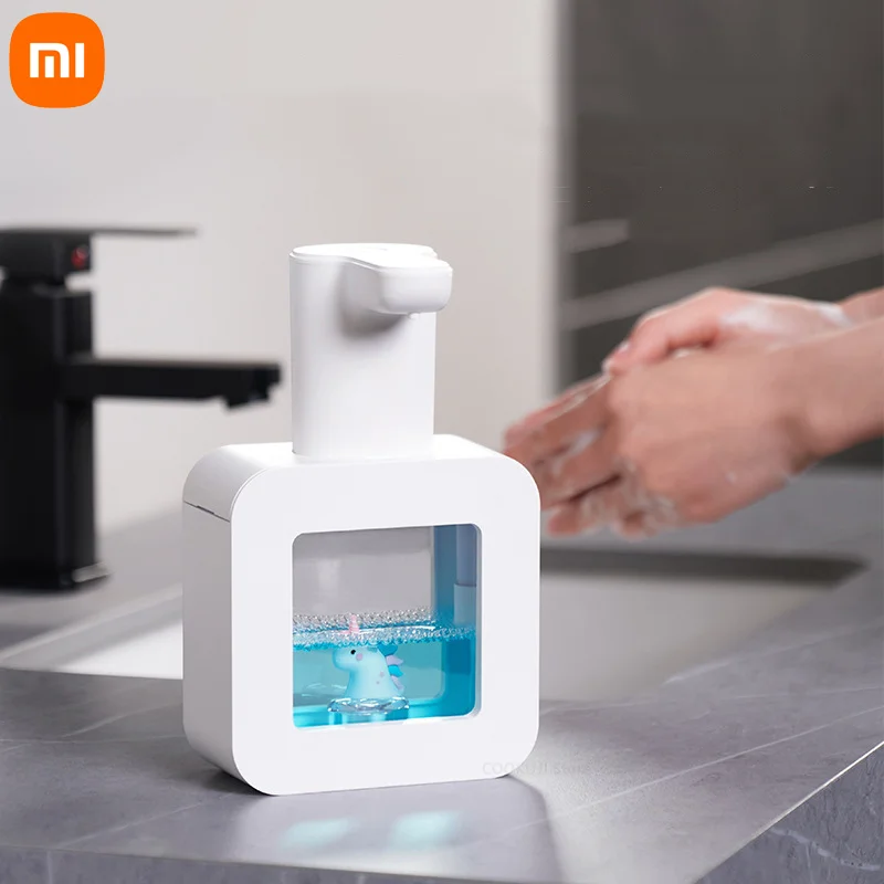 

Автоматические дозаторы жидкого мыла Xiaomi, умная стиральная машина, USB зарядка, белый мультяшный аксессуар для ванной комнаты