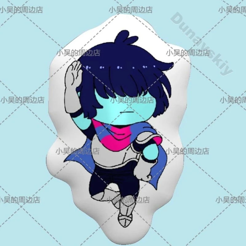 Фото Плюшевая подушка-игрушка Deltarune в форме Крис, Сьюзи, Ралсей, Джевила, Лансера, Ноэль, мягкая, коротковорсовая, с наполнителем из ПП хлопка, плюшевая, на Хэллоуин №3