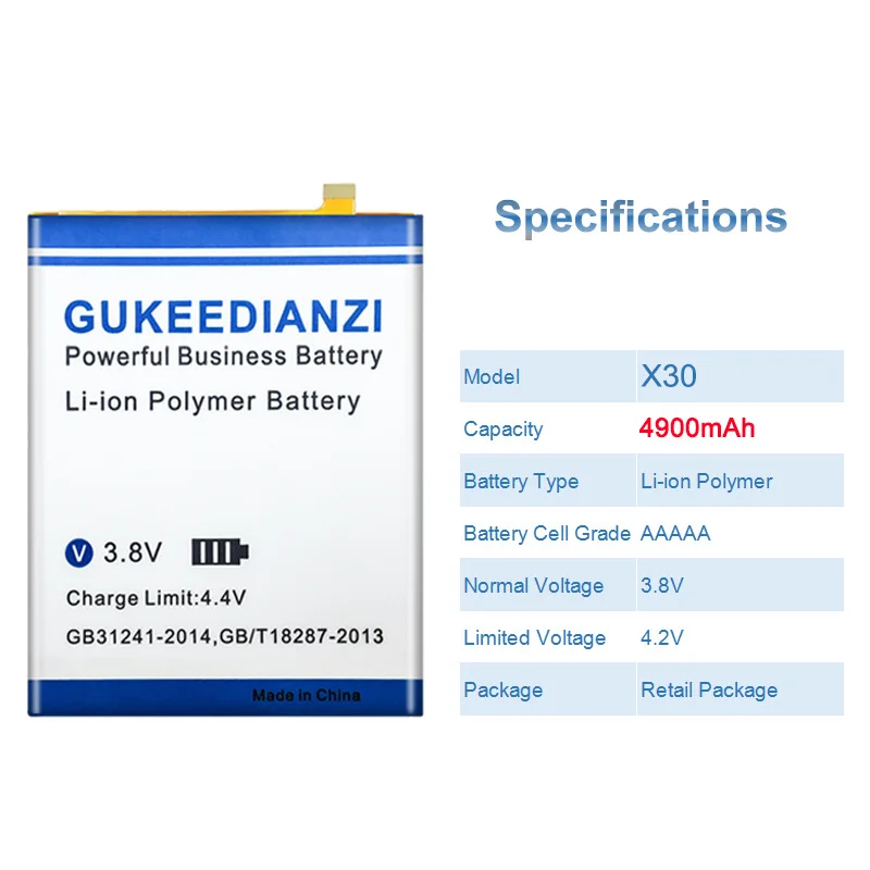 Батарея X 30 4900 мАч для мобильного телефона Cubot X30.