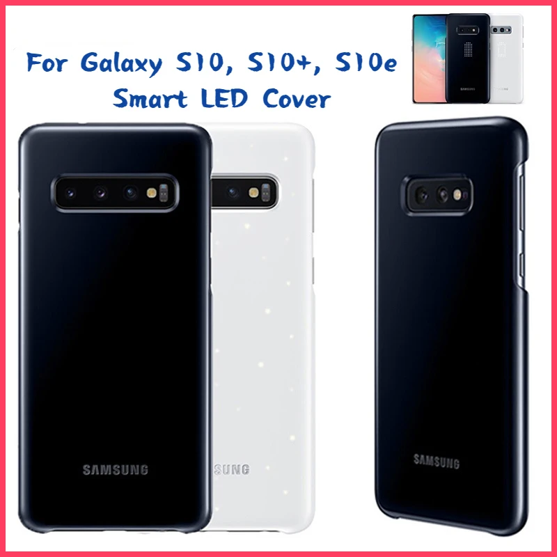 

Original Samsung LED Cover For Samsung Galaxy S10Plus S10E S10 S10 Plus SM-G9730 SM-G9750 G9750 Emotional Led Lighting Effect