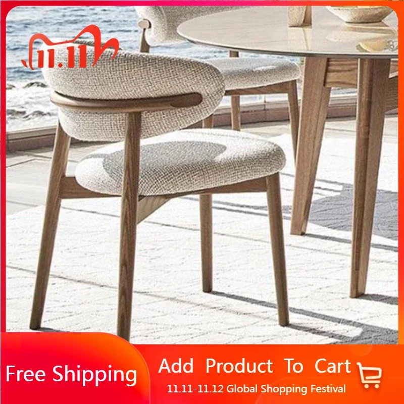 

Modern Modern Dining Chairs Wood Upholstered Unique Antiquess Dining Chairs Luxuryer Pouf Chaise De Bedroom Cafe Furniture