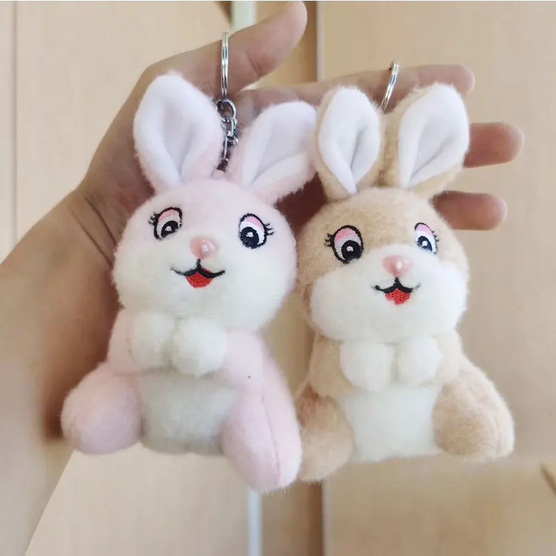 

new so sweet rabbit lovely Creative fashione pretty lucky bunny Pendant lifelike decorate Doll Keychain couple gift