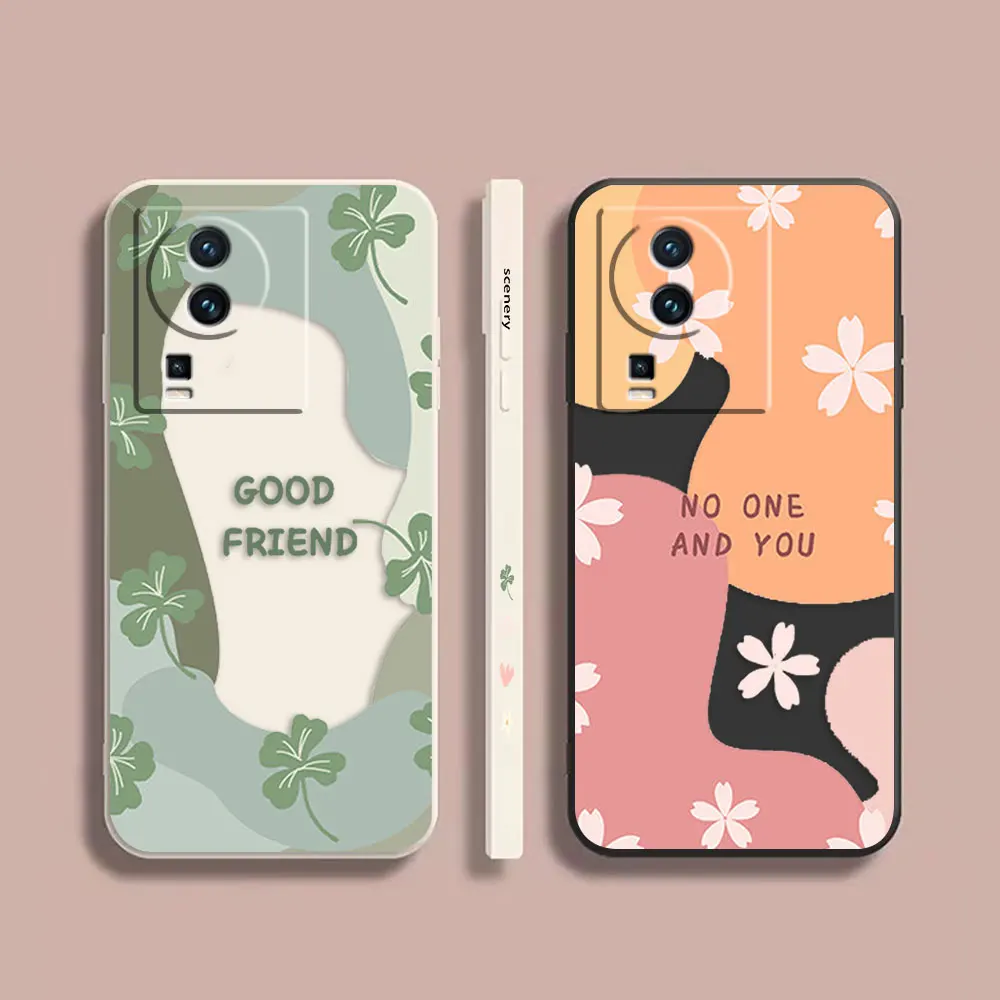 

Phone Case For VIVO IQOO 5 7 8 9 10 11 Pro 5G Z3 Z5 Z6 Z7 NEO3 5 5S 6 7 Case Cover Funda Cqoue Shell Capa Pretty Lovely Flower