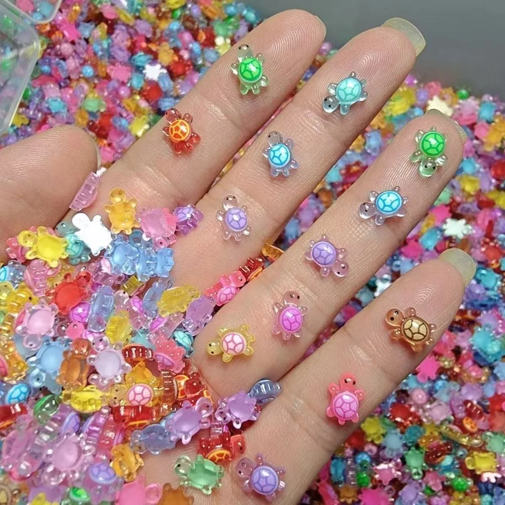 

Миниатюрные светящиеся черепахи из смолы, 100 шт.