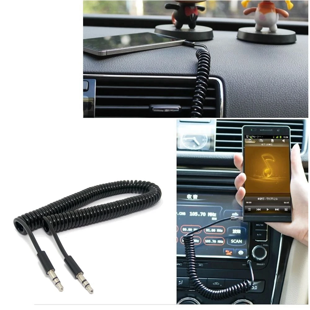 Аудиокабель с разъемом для наушников 0 5 м 2 черный 3/10 TF четырехполюсная пружинная