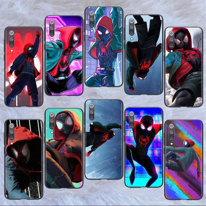 

Anime Art Marvel Spider Man For Xiaomi Mi 12 12X 11T 11i 11 10T Note 10 9T 9 SE A3 CC9E Pro Lite Ultra Black Silicone Phone Case