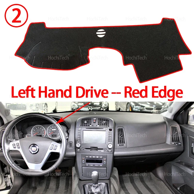 

Коврик для приборной панели автомобиля, ковер для Cadillac CTS 2003-2007, коврик для приборной панели, светозащитный коврик от солнца, защитный коврик с левым рулем и правым рулем