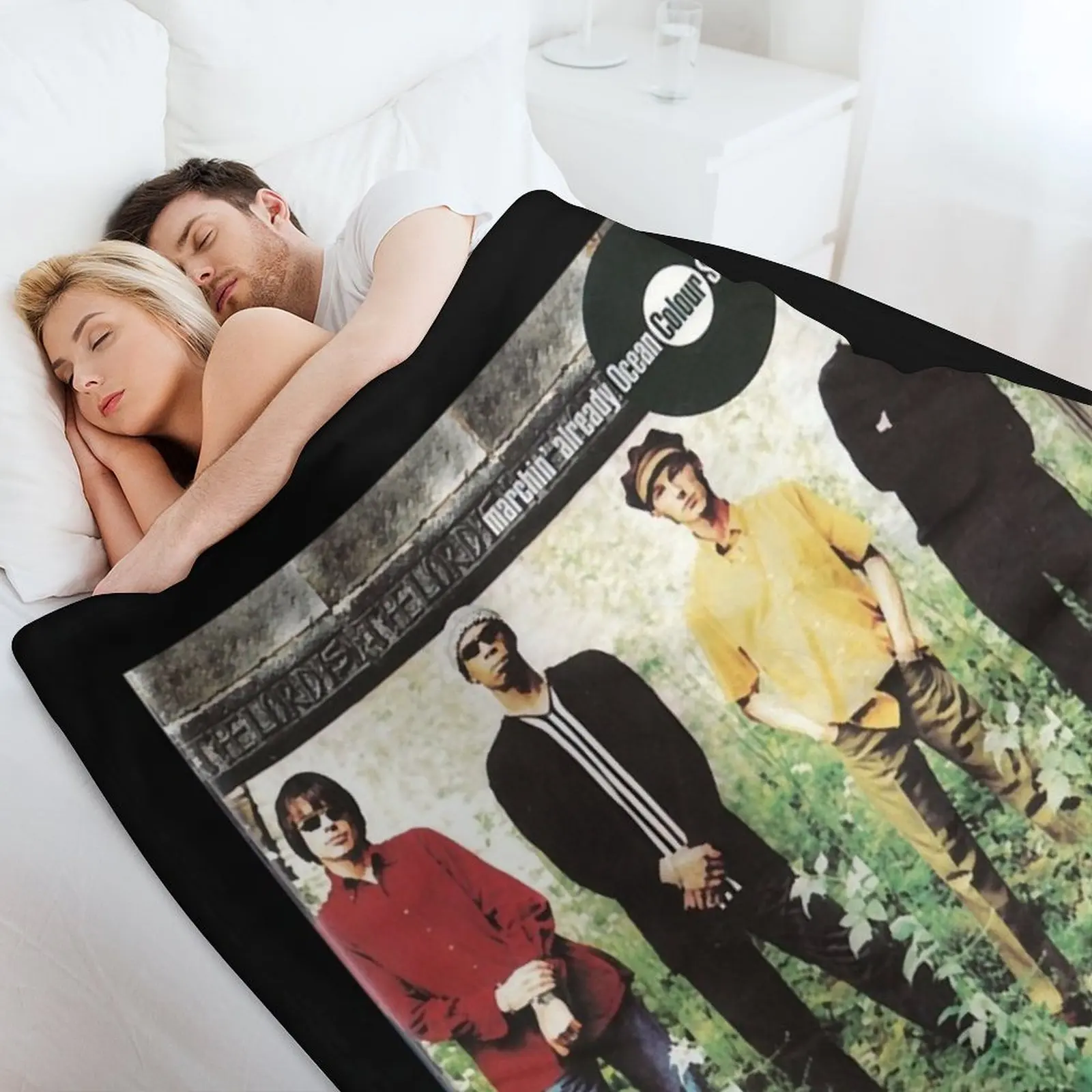 Сцена цвета океана Marchin x 27 уже классическая футболка.png Плед Одеяло Среда Очень