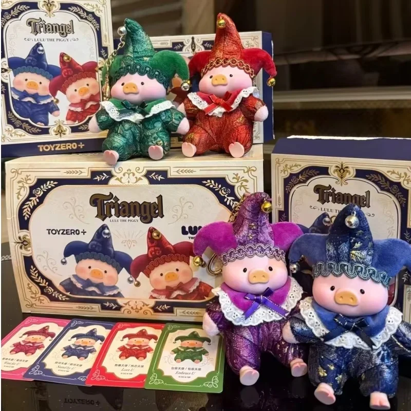 Фото Оригинальная коллекционная фигурка Lulu The Piggy Triangel Series в консервной банке, виниловая игрушка-свинка с милым лицом, модель для декора, подарок на день рождения и Новый год №2