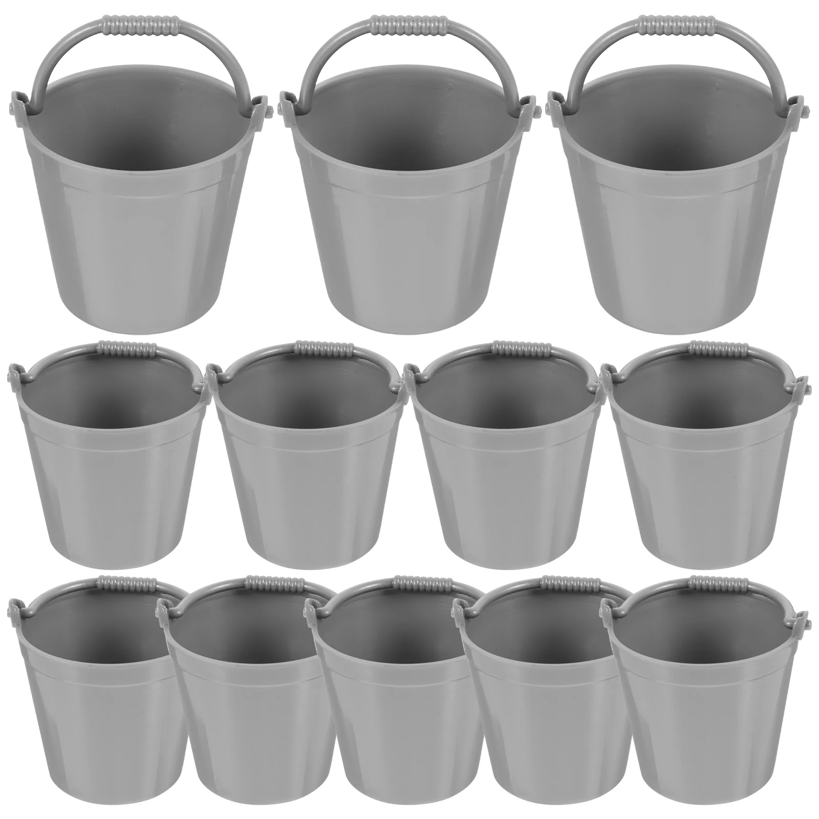 

House Bucket Miniature Fake Water Buckets Model Plastic Barrel Prop Decor Photograph Water Bucketss Small
